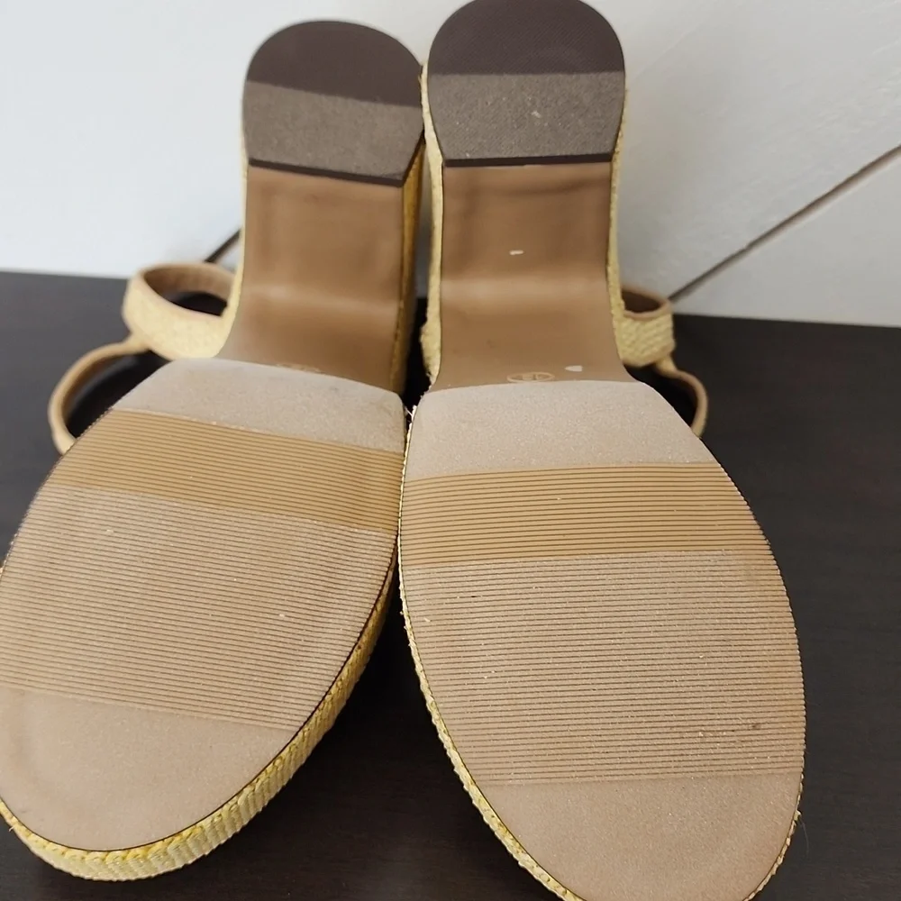 NEW Wild Pair Vidaa Ankle-Strap Patchwork Pl Natural Raffia 12